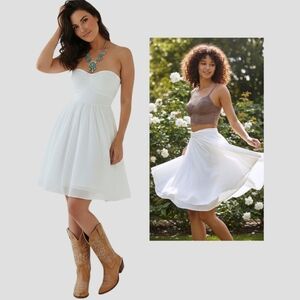 Vintage Y2K Silk Tristan Two Way Pleated Tule Dress